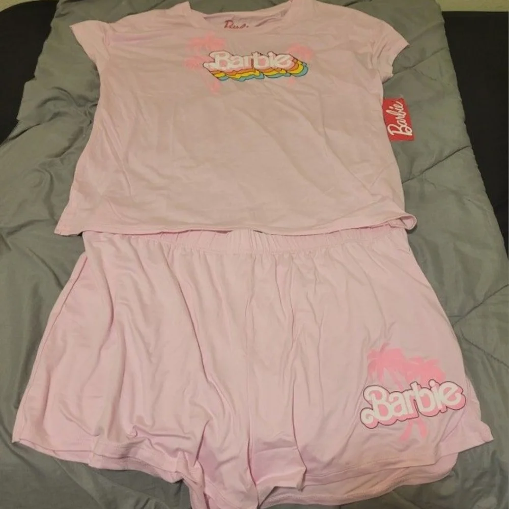 Barbie 2pc pajama short set - Picture 1 of 5